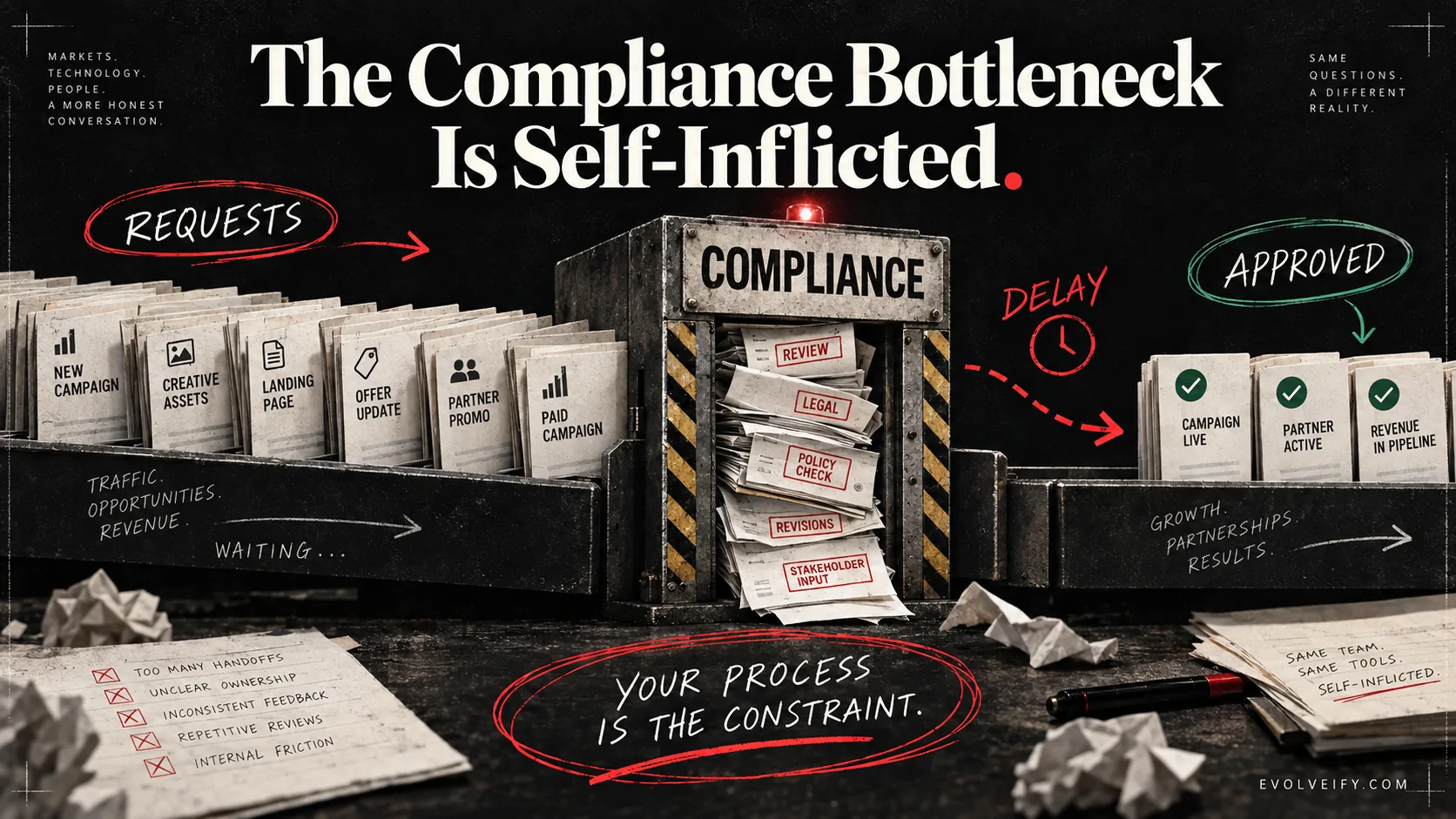 The compliance bottleneck is self-inflicted
